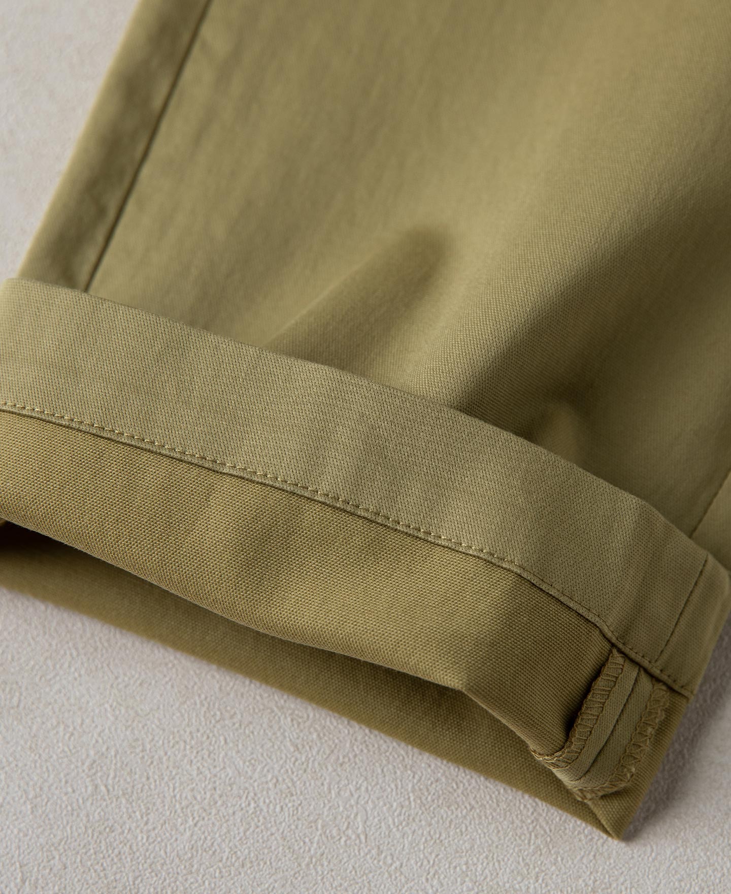 Cotton-Blend Slim Tapered Trousers - Khaki