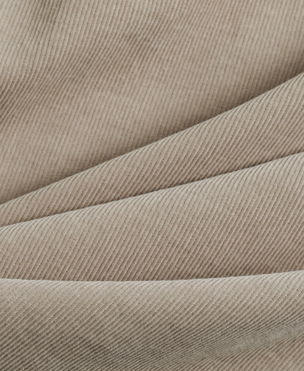 Corduroy Open Collar Shirt - Khaki