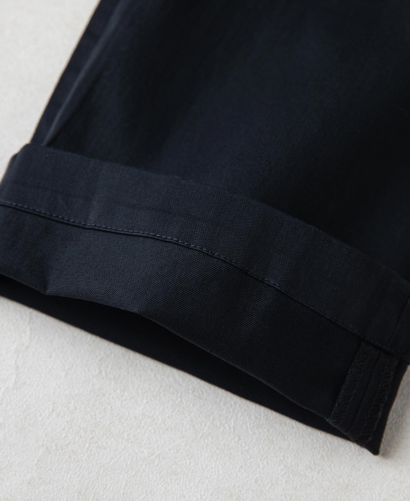 Cotton-Blend Slim Tapered Trousers - Navy