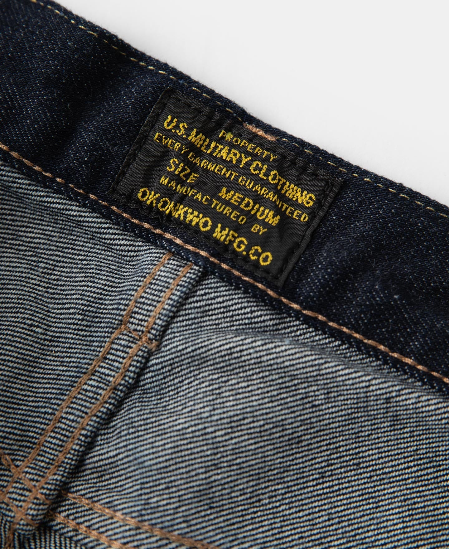 13.2 oz Embroidered Pocket Denim Jeans - Prewashed