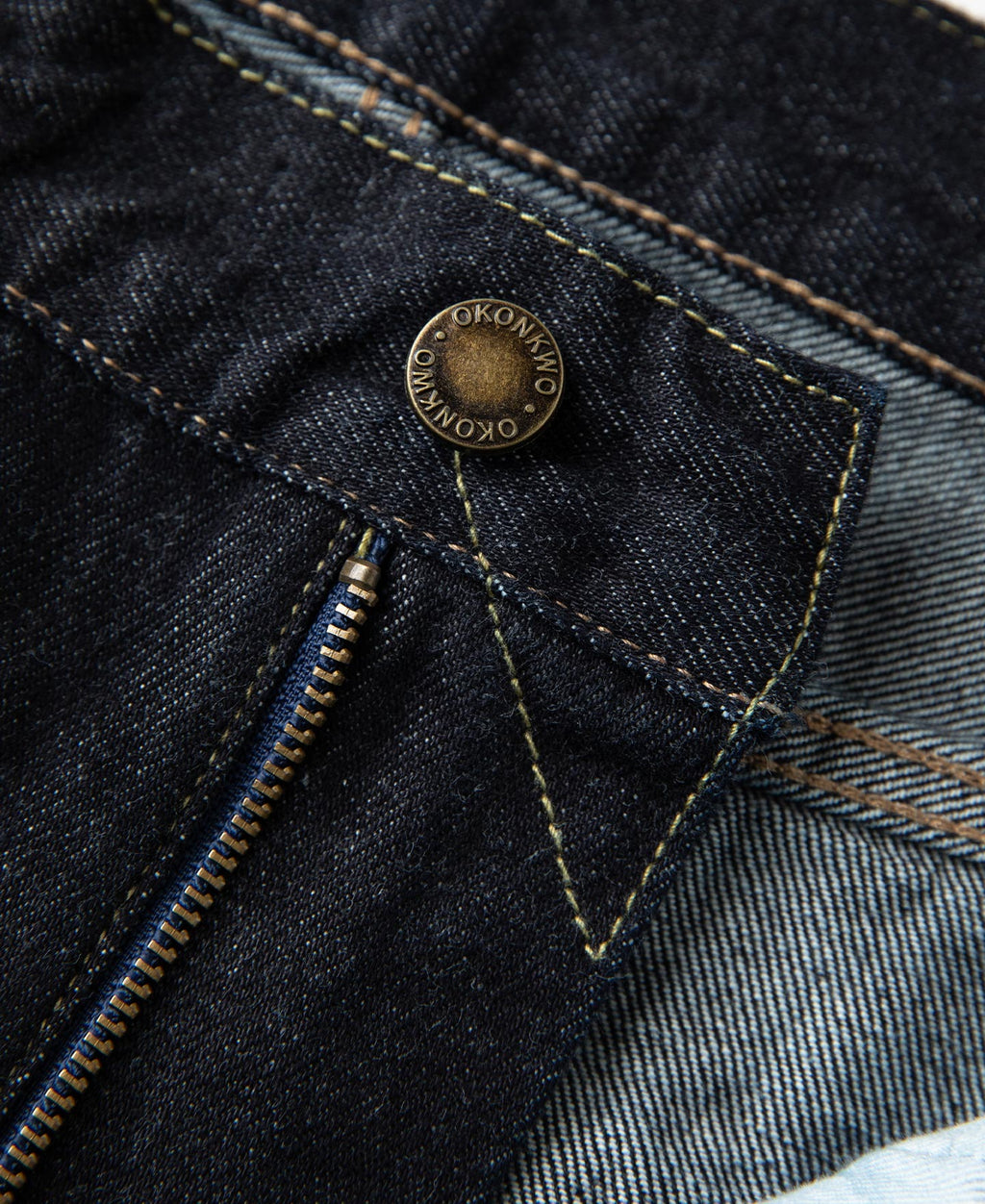 15 oz Slim Tapered Selvedge Denim Jeans - Prewashed