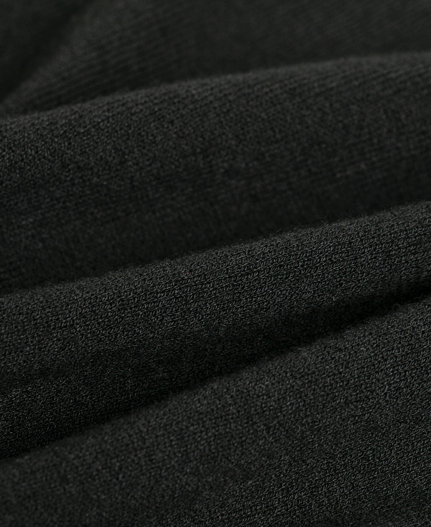 High-Twist Cotton Knit Polo - Black