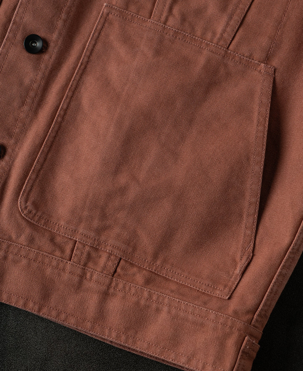 Classic Canvas Cruiser Cropped Jacket - Clay