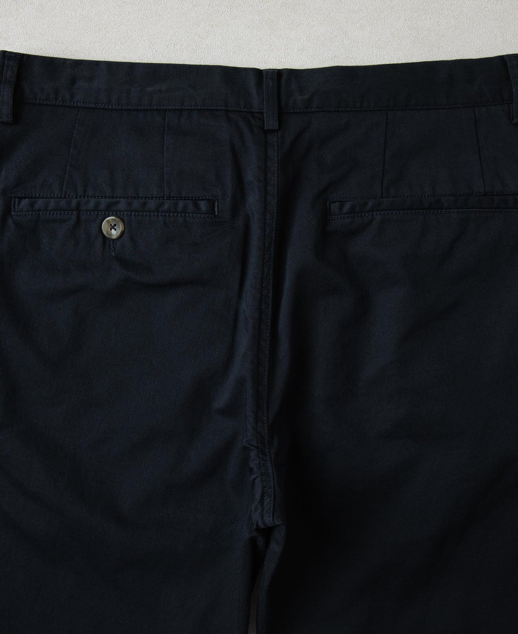 Cotton-Blend Slim Tapered Trousers - Navy