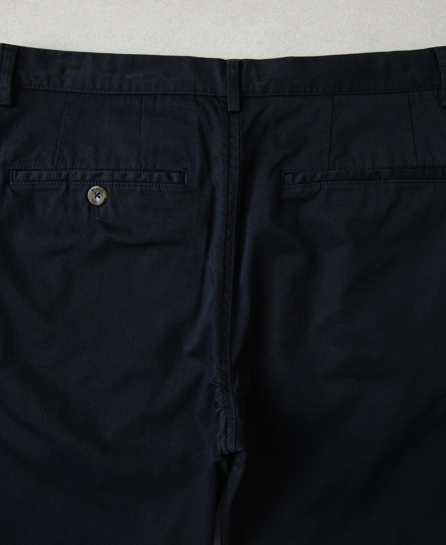 Cotton-Blend Slim Tapered Trousers - Navy