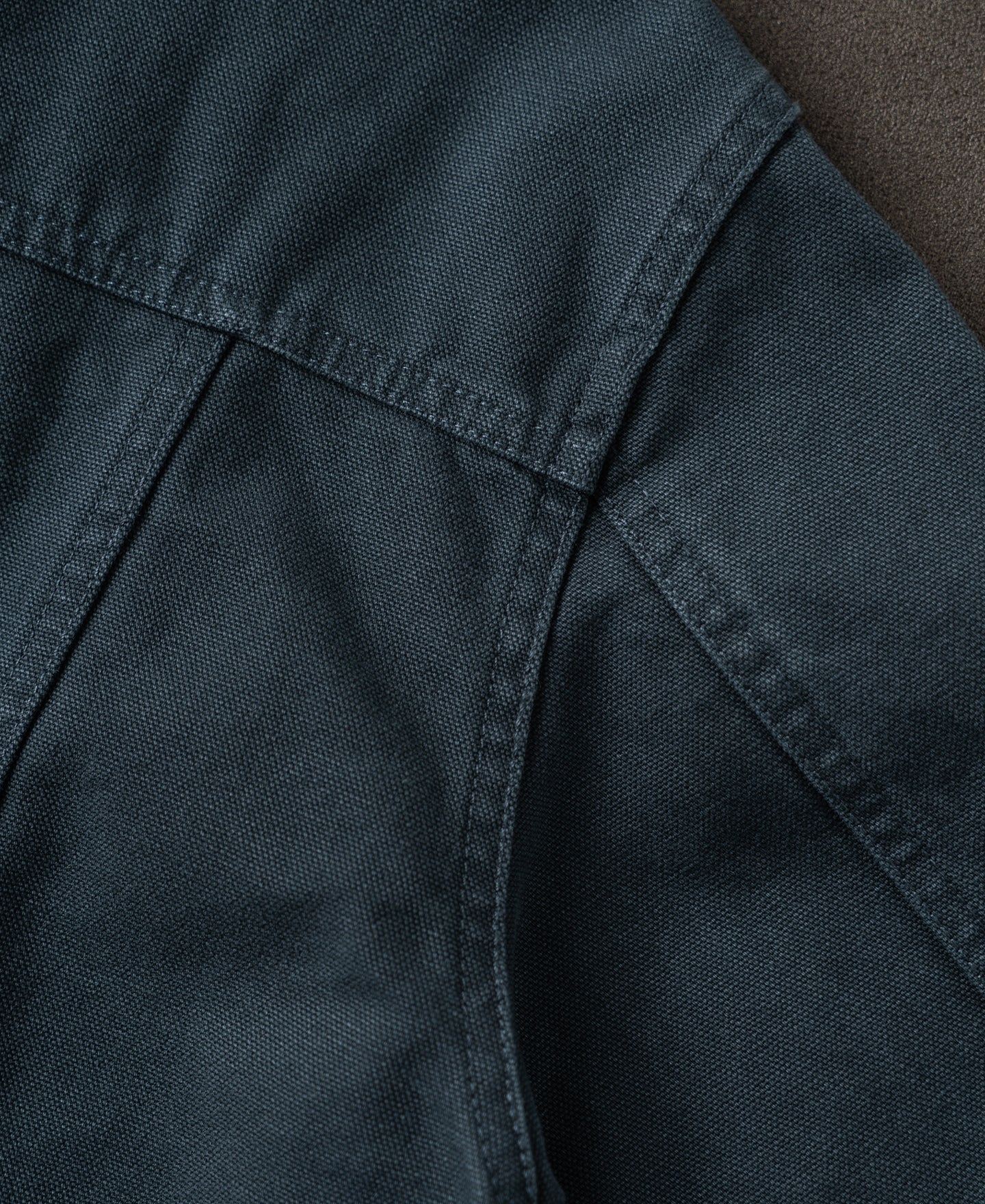 Classic Canvas Cruiser Cropped Jacket - Navy