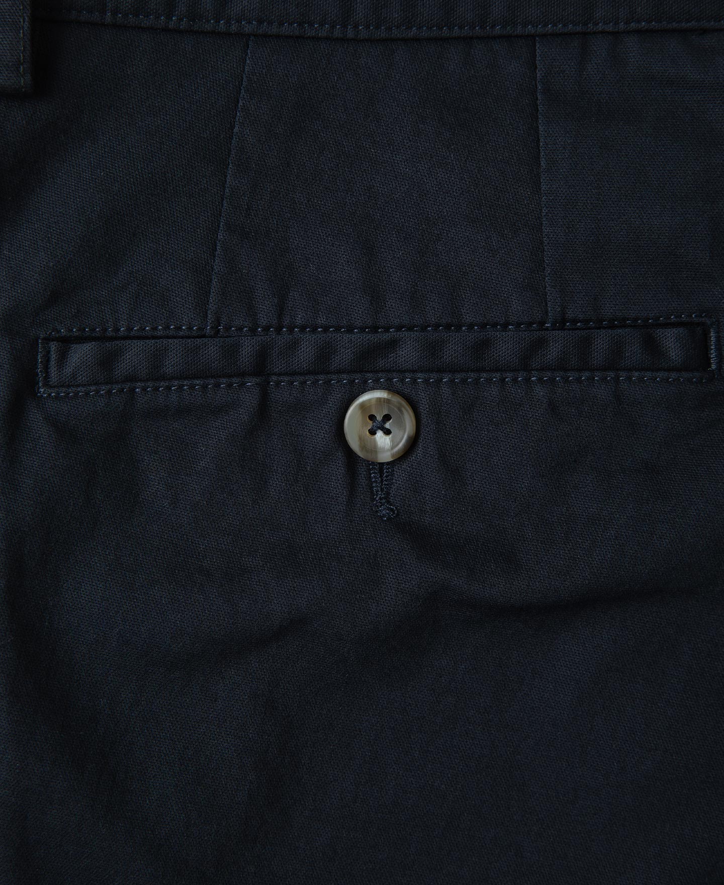 Cotton-Blend Slim Tapered Trousers - Navy