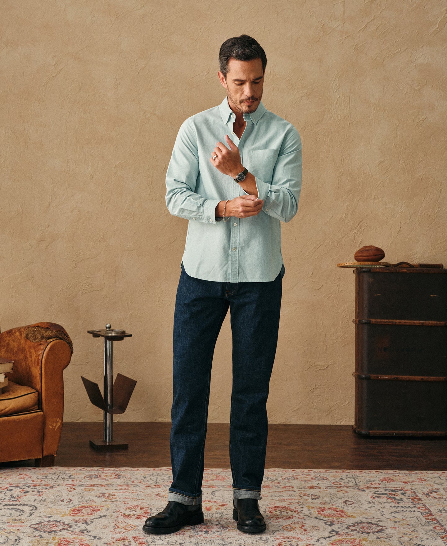 Classic Button-Down Oxford Shirt - Green
