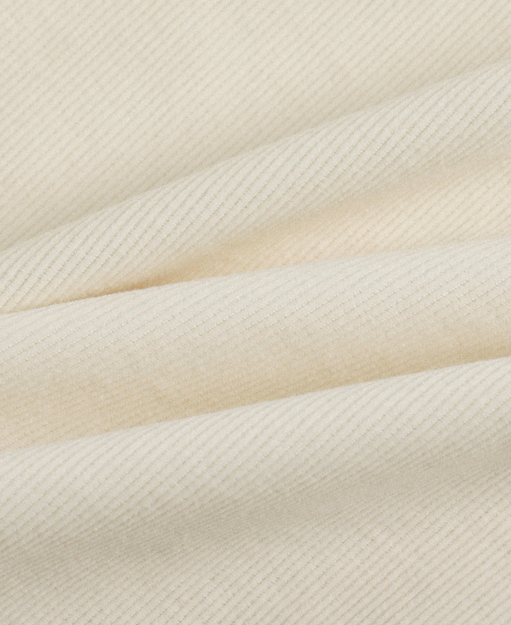 Corduroy Open Collar Shirt - Cream