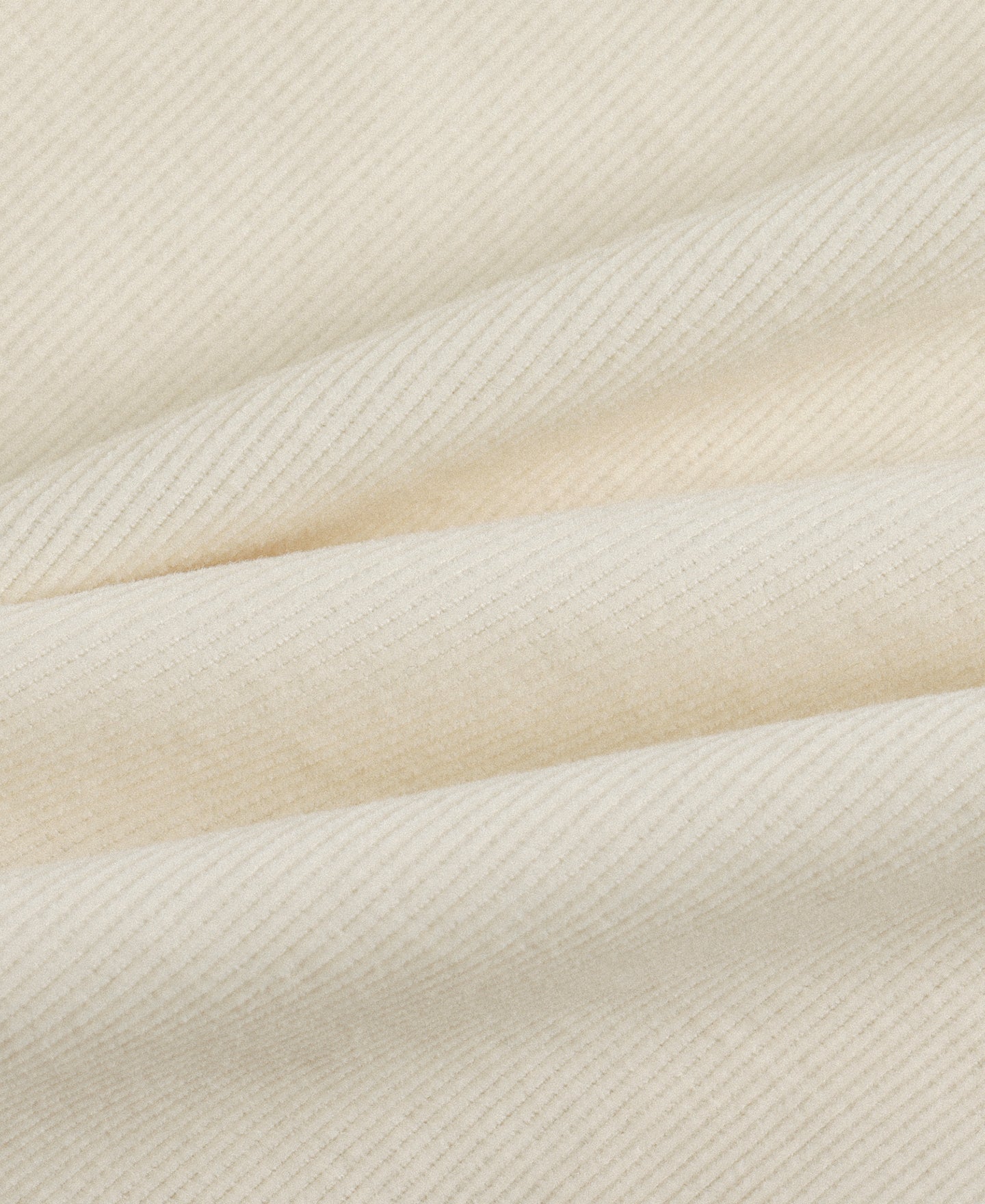 Corduroy Open Collar Shirt - Cream