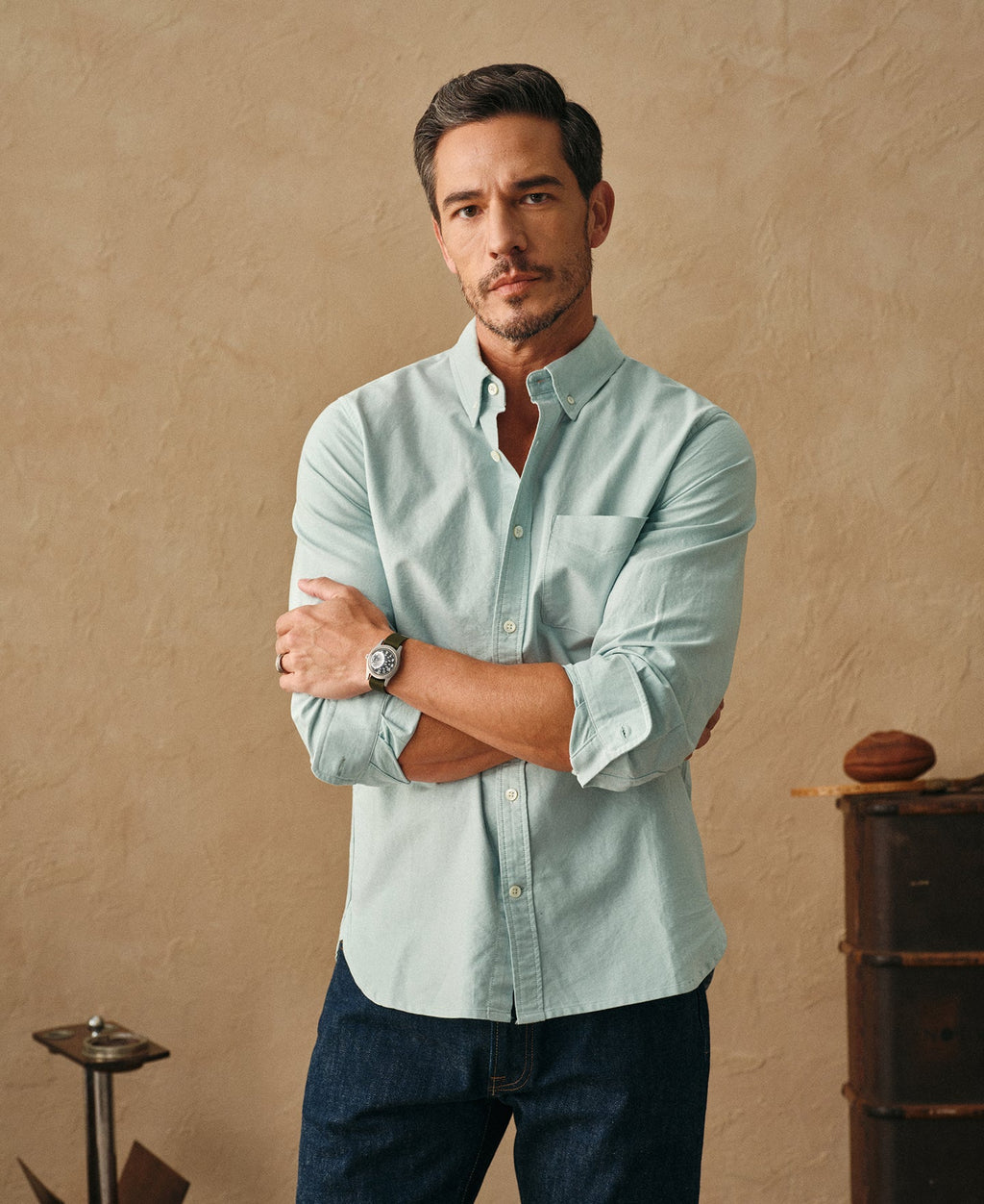 Classic Button-Down Oxford Shirt - Green