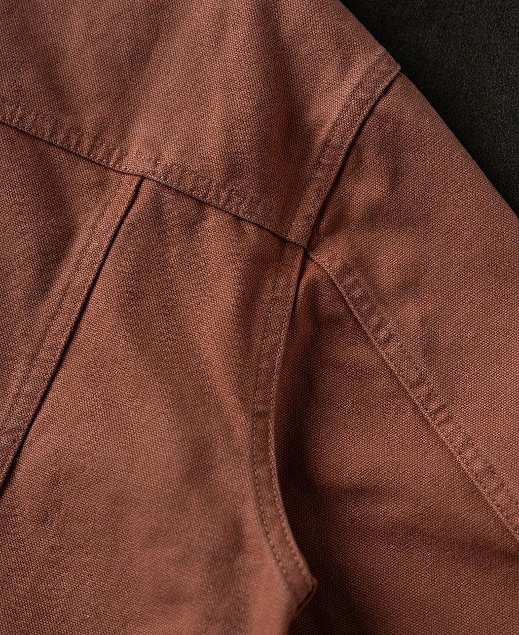 Classic Canvas Cruiser Cropped Jacket - Clay