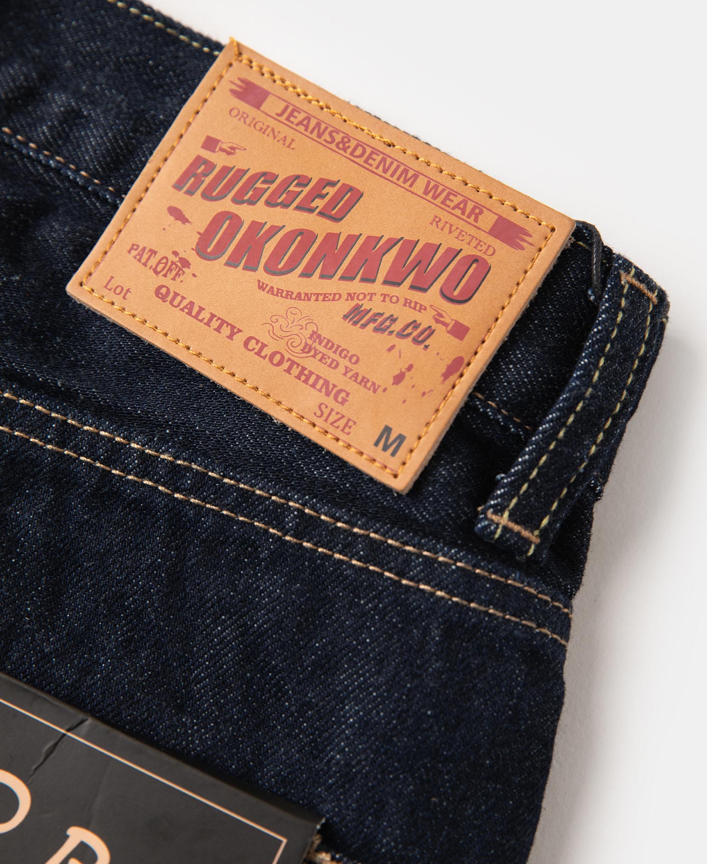 13.2 oz Embroidered Pocket Denim Jeans - Prewashed