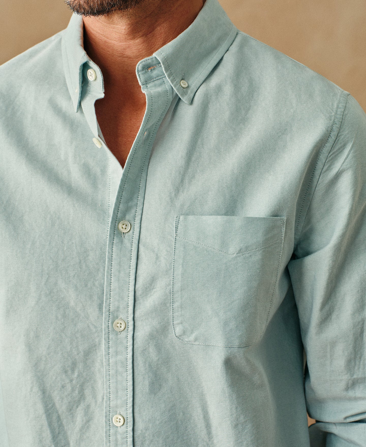Classic Button-Down Oxford Shirt - Green
