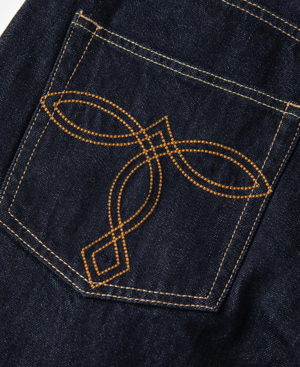 13.2 oz Embroidered Pocket Denim Jeans - Prewashed
