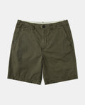 1930s Washed Officer Chino Shorts - Olive