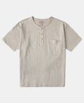 1940s Slub Cotton Henley Pocket T-Shirt - Oats