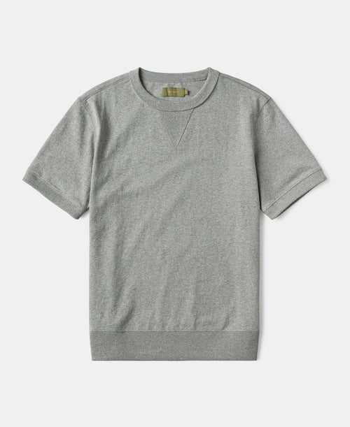 1950s V-Gusset Cotton T-Shirt - Heather Gray