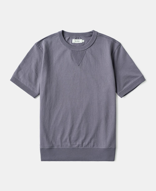 1950s V-Gusset Cotton T-Shirt - Purple