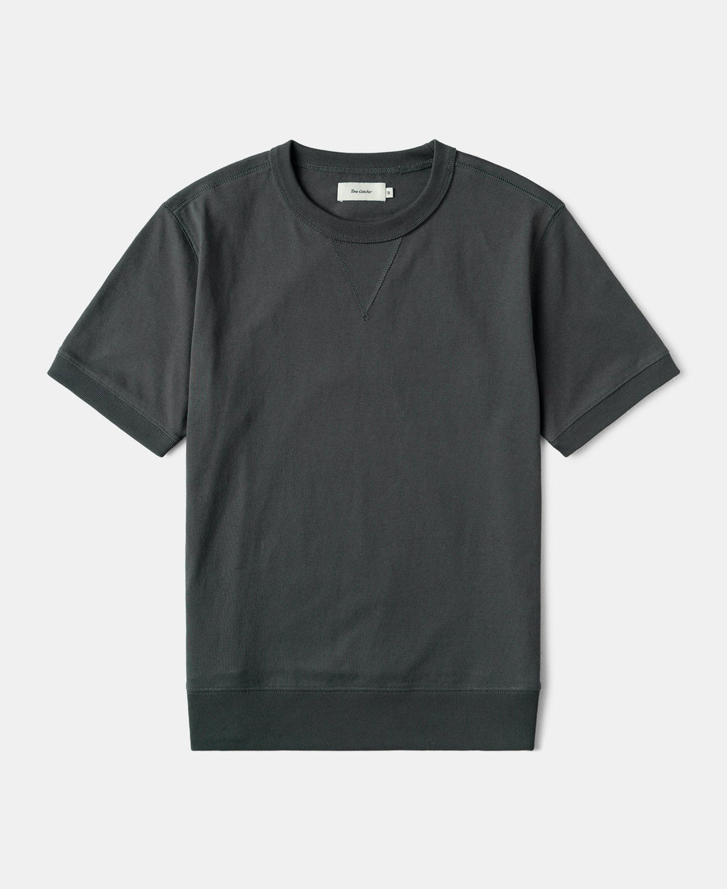 1950s V-Gusset Cotton T-Shirt - Vintage Black