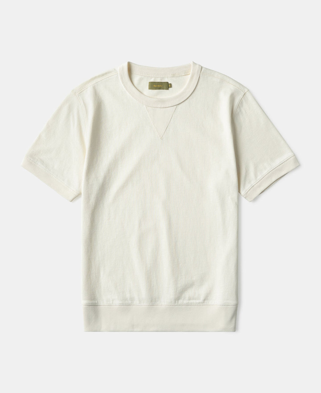 1950s V-Gusset Cotton T-Shirt - White