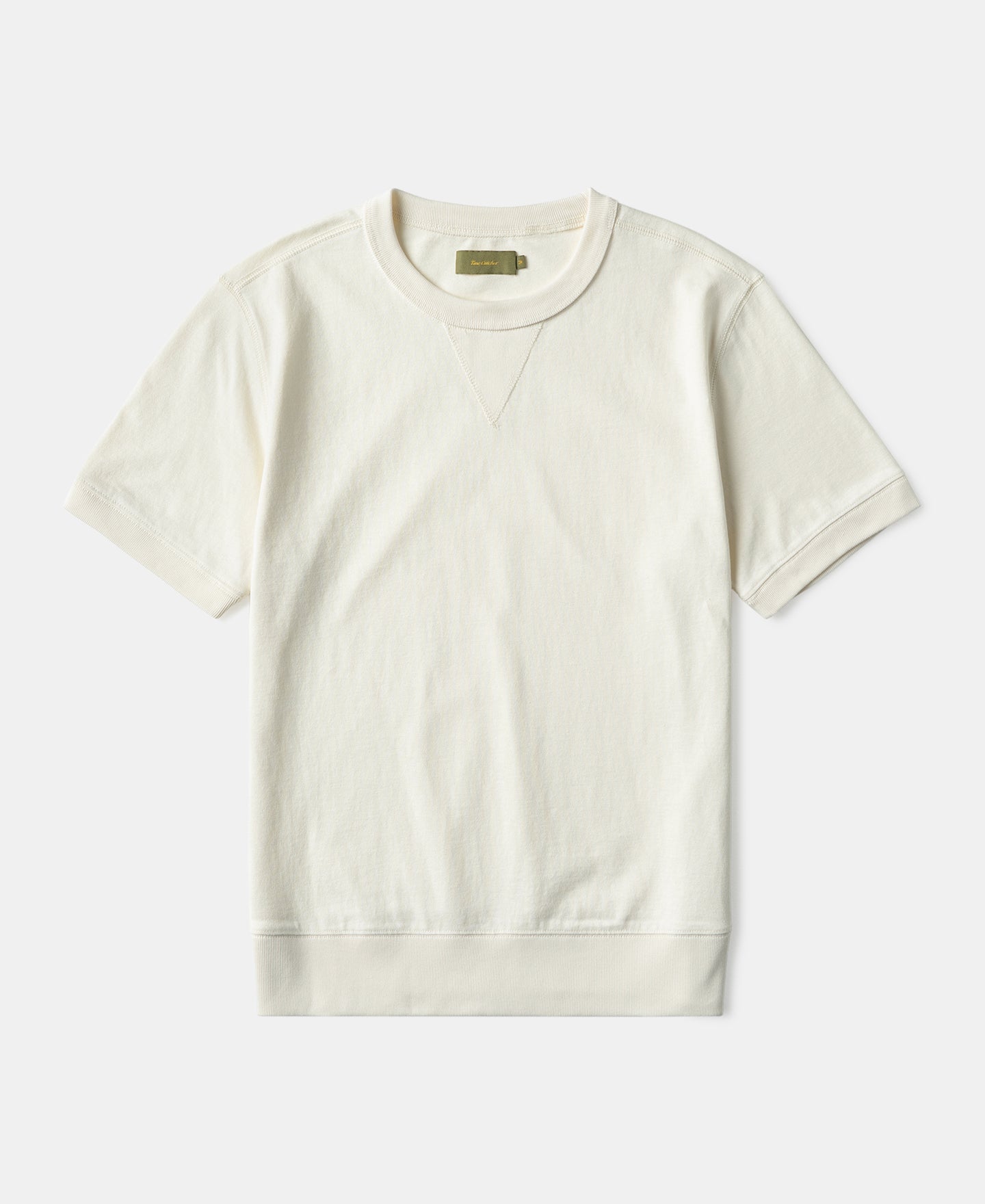 1950s V-Gusset Cotton T-Shirt - White