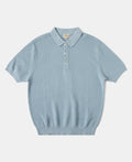 Jacquard Short Sleeve Polo Shirt - Light Blue