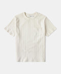 Heavyweight Ribbed Cotton Pocket T-Shirt - Oatmeal White