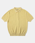 Jacquard Short Sleeve Polo Shirt - Yellow