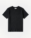Heavyweight Ribbed Cotton Pocket T-Shirt - Vintage Black