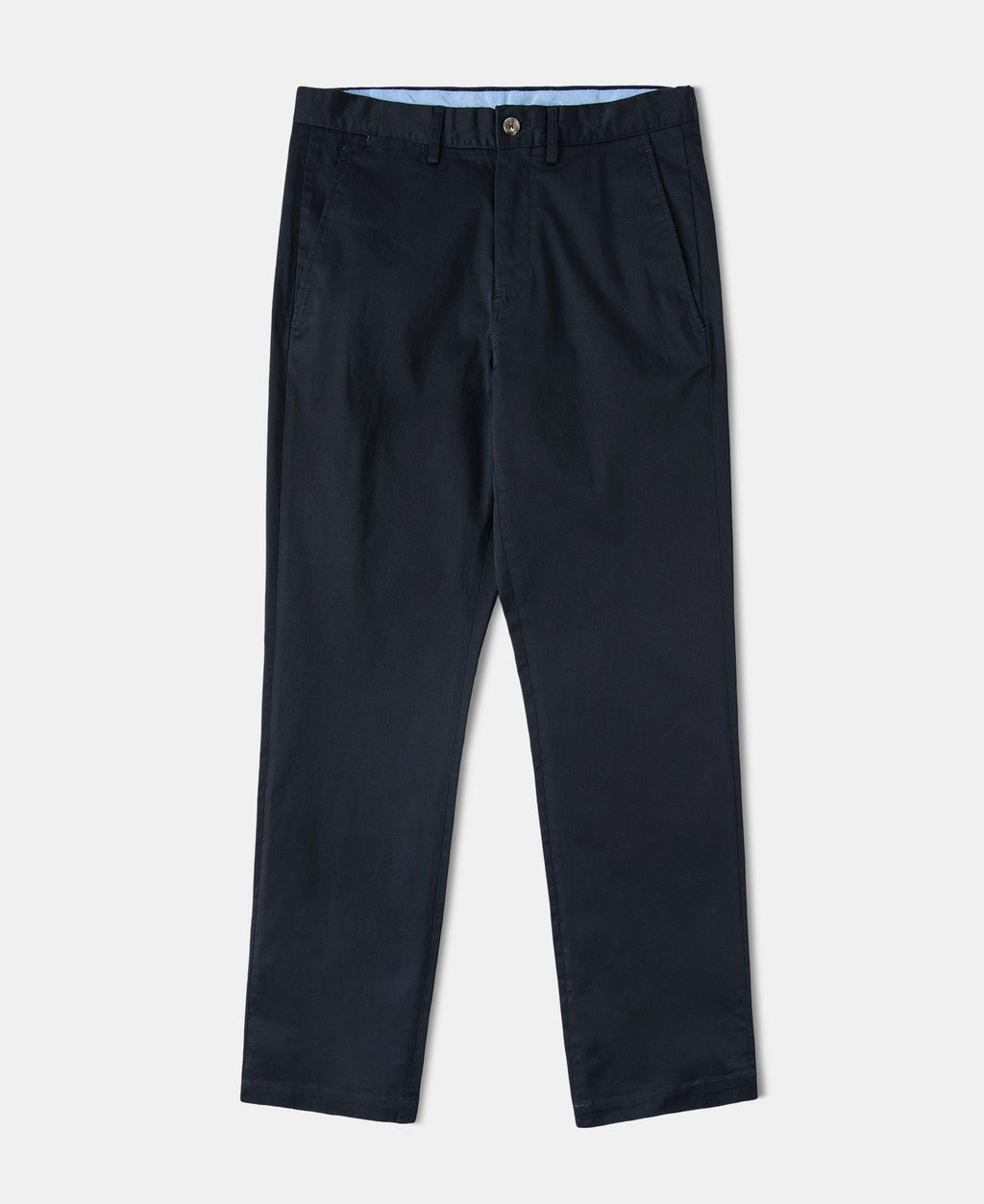 Cotton-Blend Slim Tapered Trousers - Navy