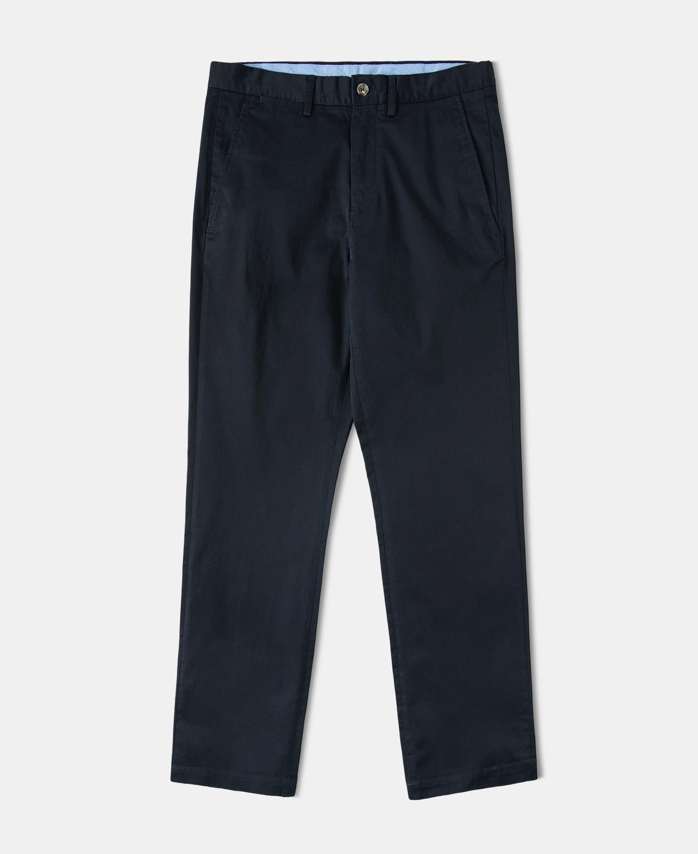 Cotton-Blend Slim Tapered Trousers - Navy