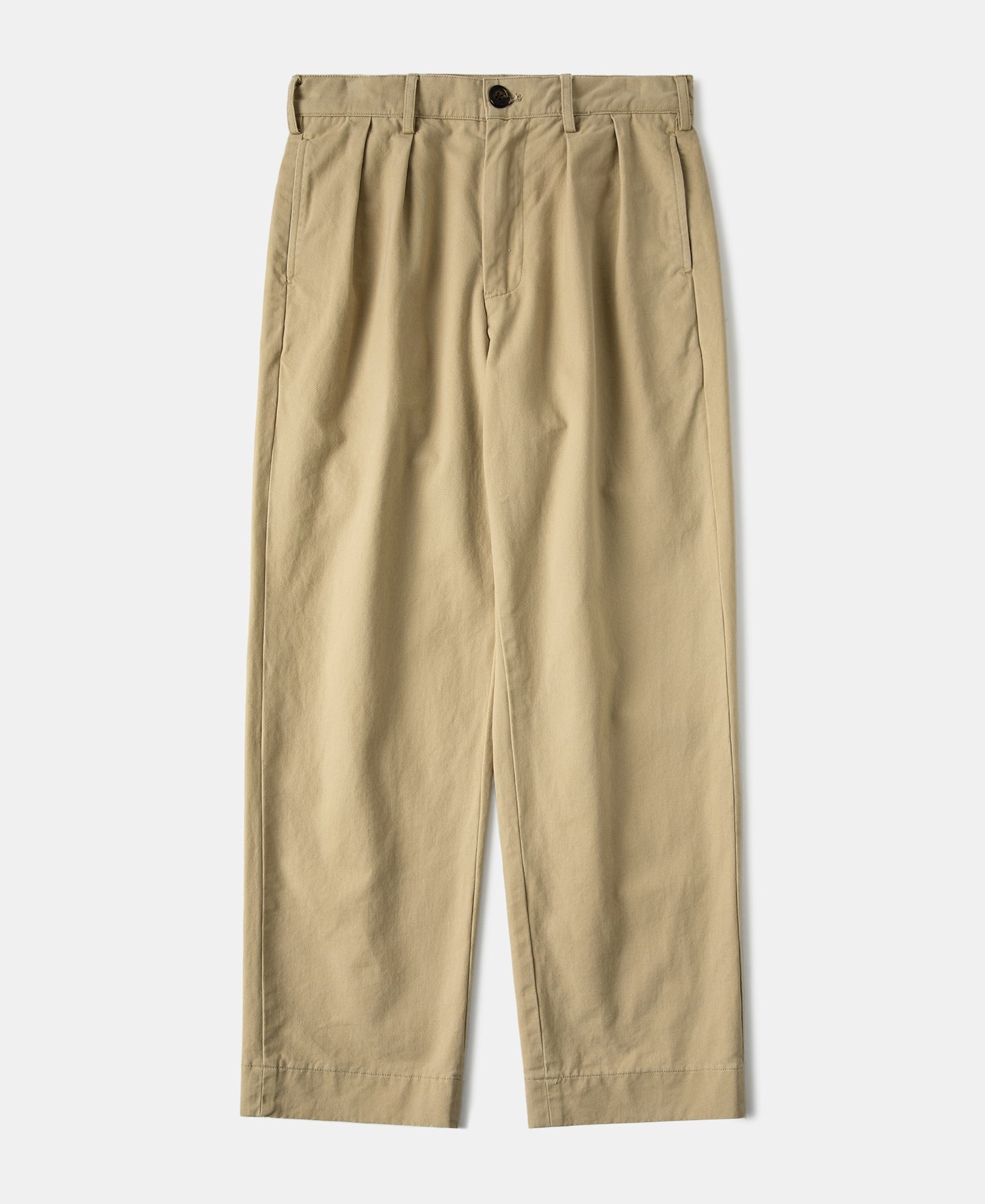 Classic Fit Two-Pleated Chino - Khaki