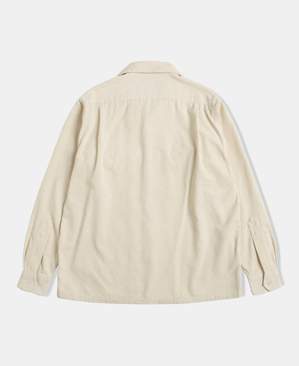 Corduroy Open Collar Shirt - Cream