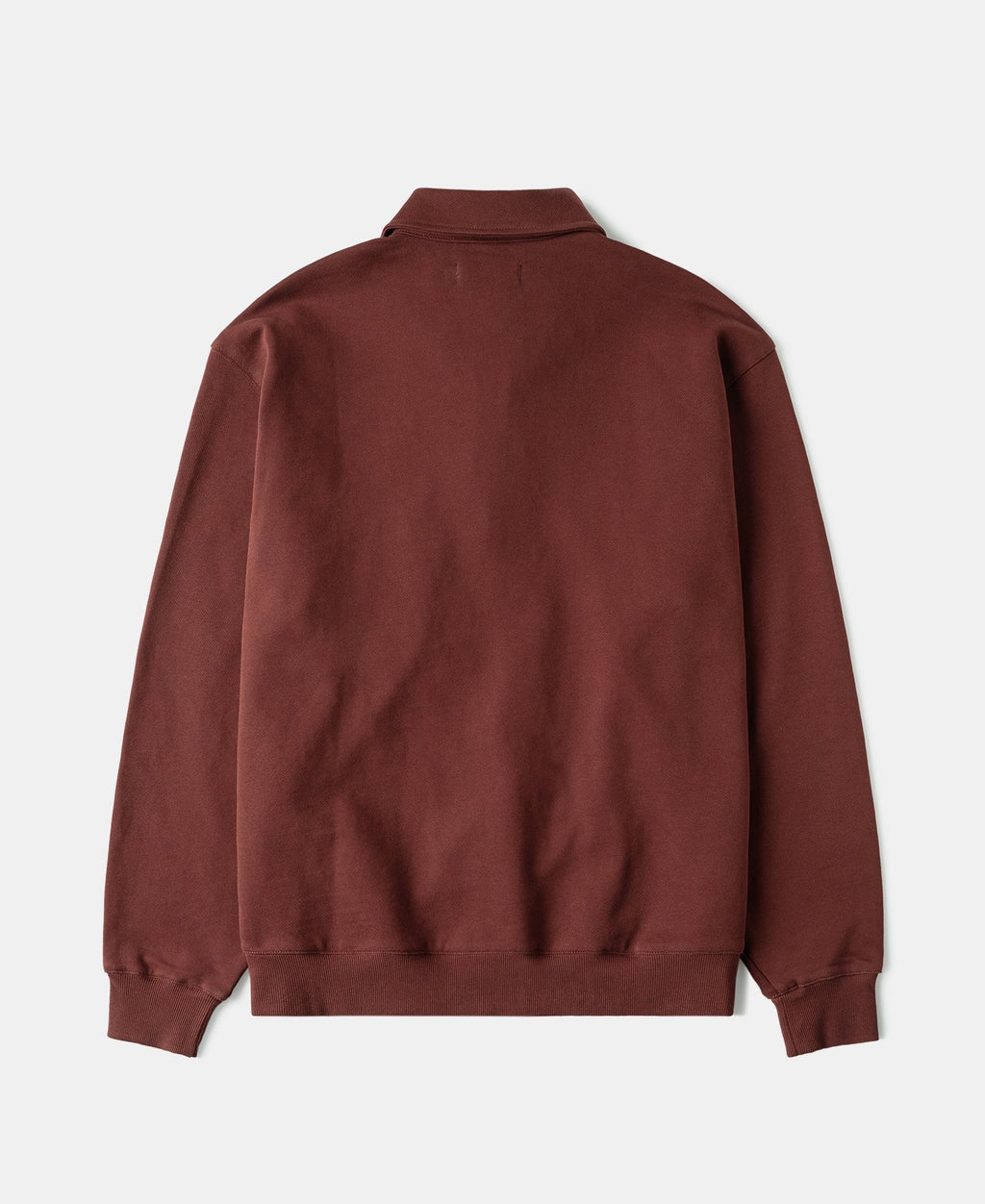 Heavyweight Quarter-Zip Collar Sweatshirt - Dark Red
