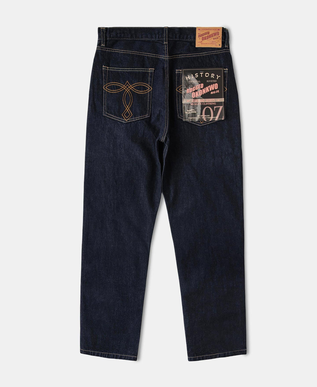 13.2 oz Embroidered Pocket Denim Jeans - Prewashed
