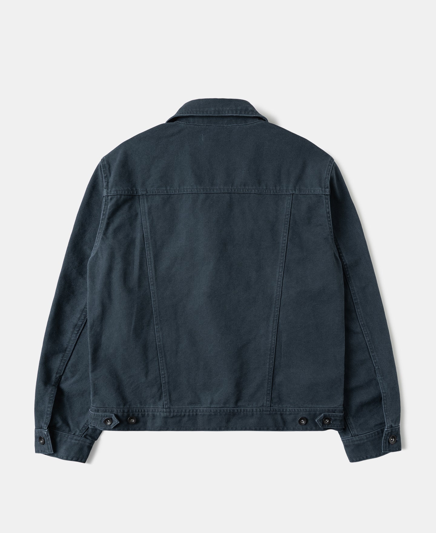 Classic Canvas Cruiser Cropped Jacket - Navy