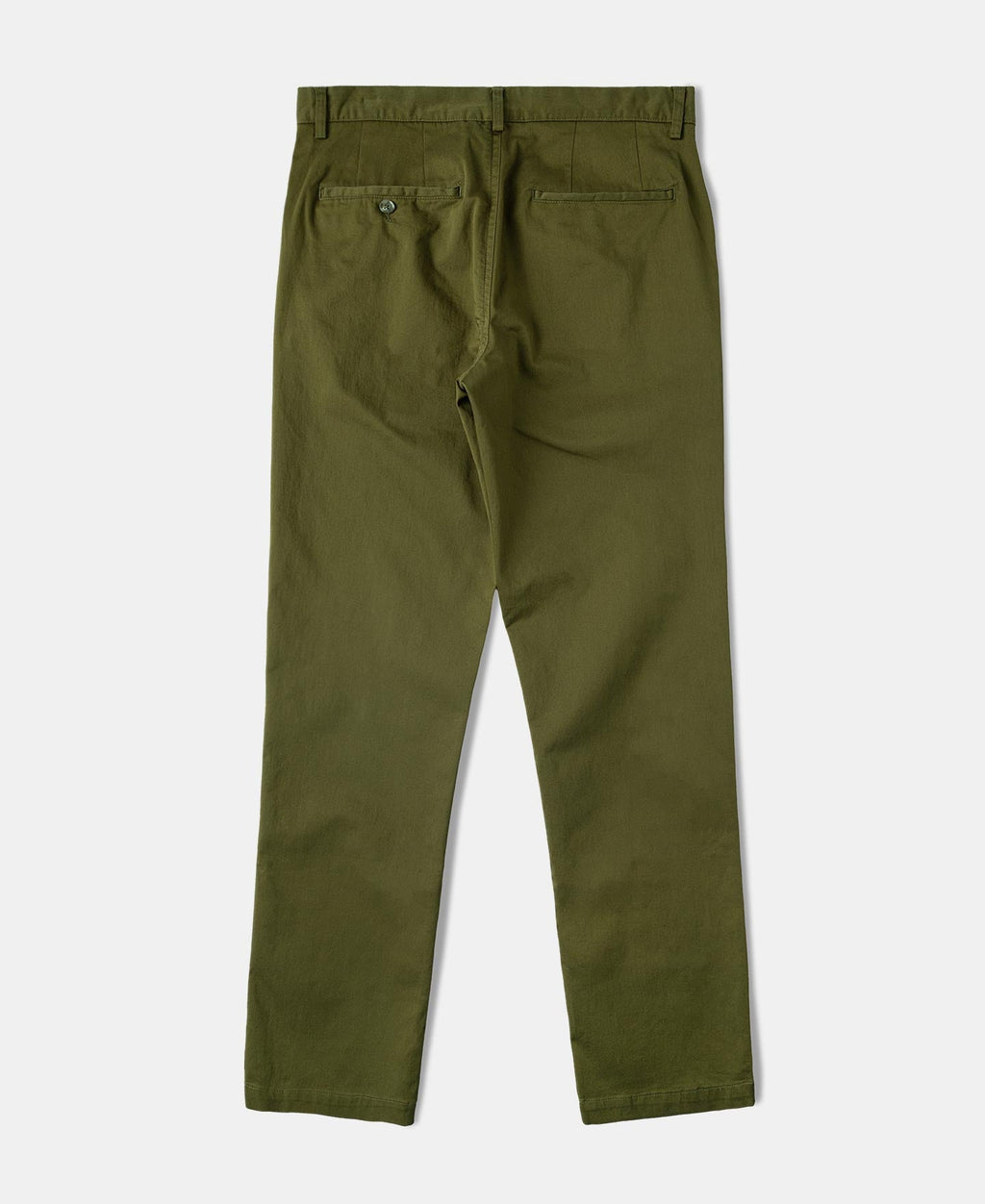 Cotton-Blend Slim Tapered Trousers - Olive