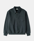 Heavyweight Quarter-Zip Collar Sweatshirt - Vintage Black