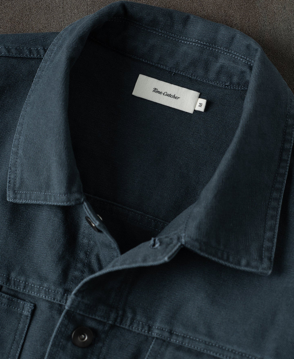 Classic Canvas Cruiser Cropped Jacket - Navy