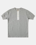 Vintage Short Sleeve Henley T-Shirt - Gray