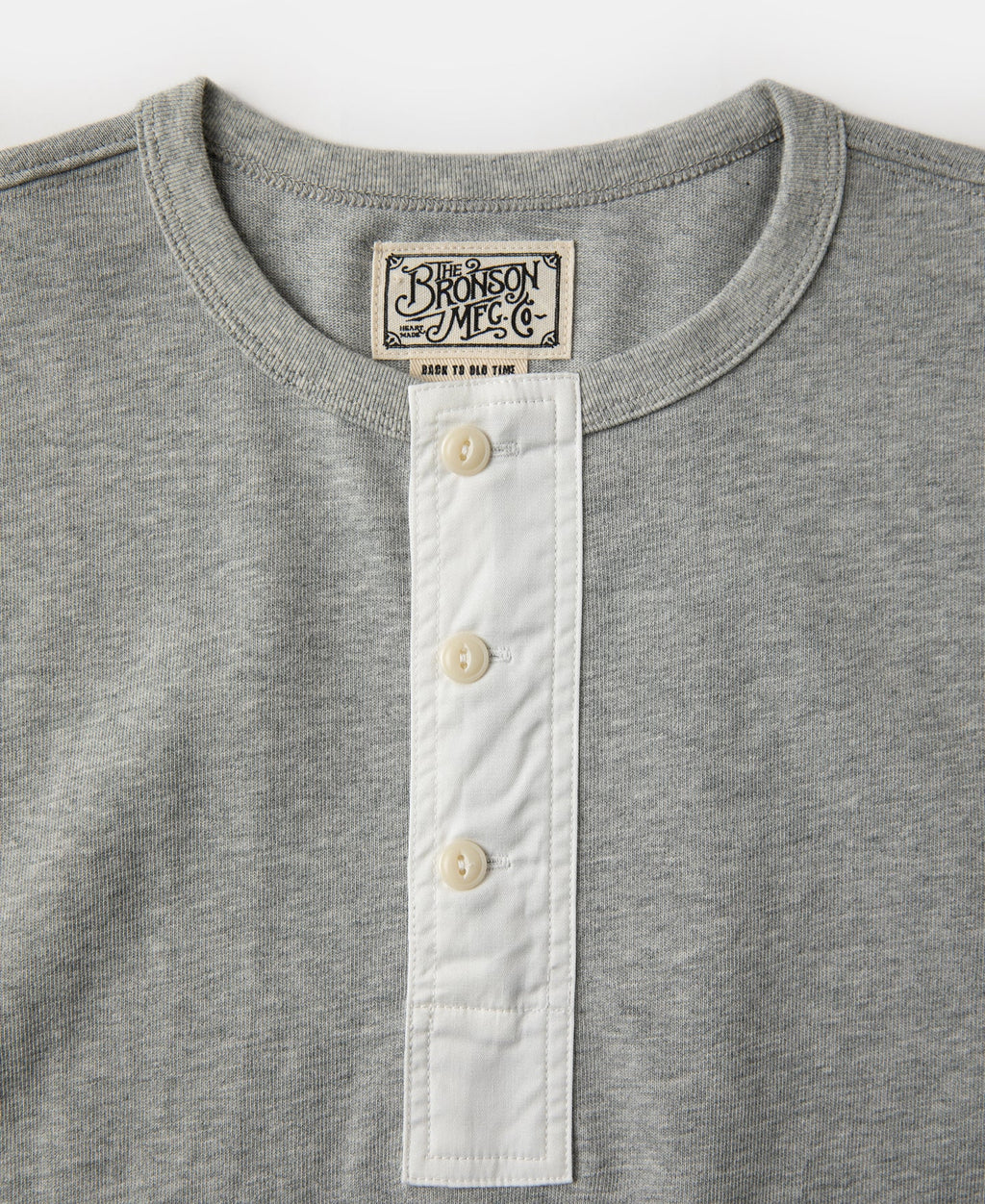 Vintage Short Sleeve Henley T-Shirt - Gray