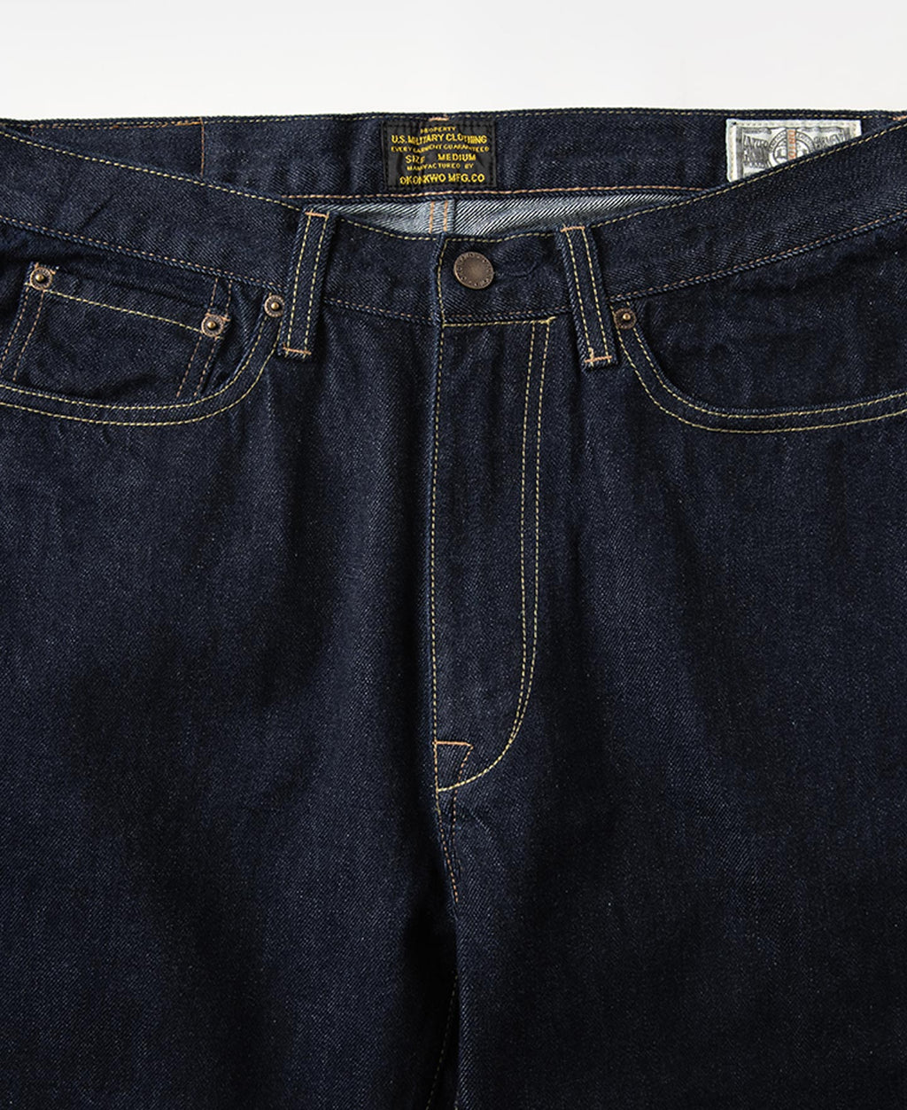 13.2 oz Embroidered Pocket Denim Jeans - Prewashed