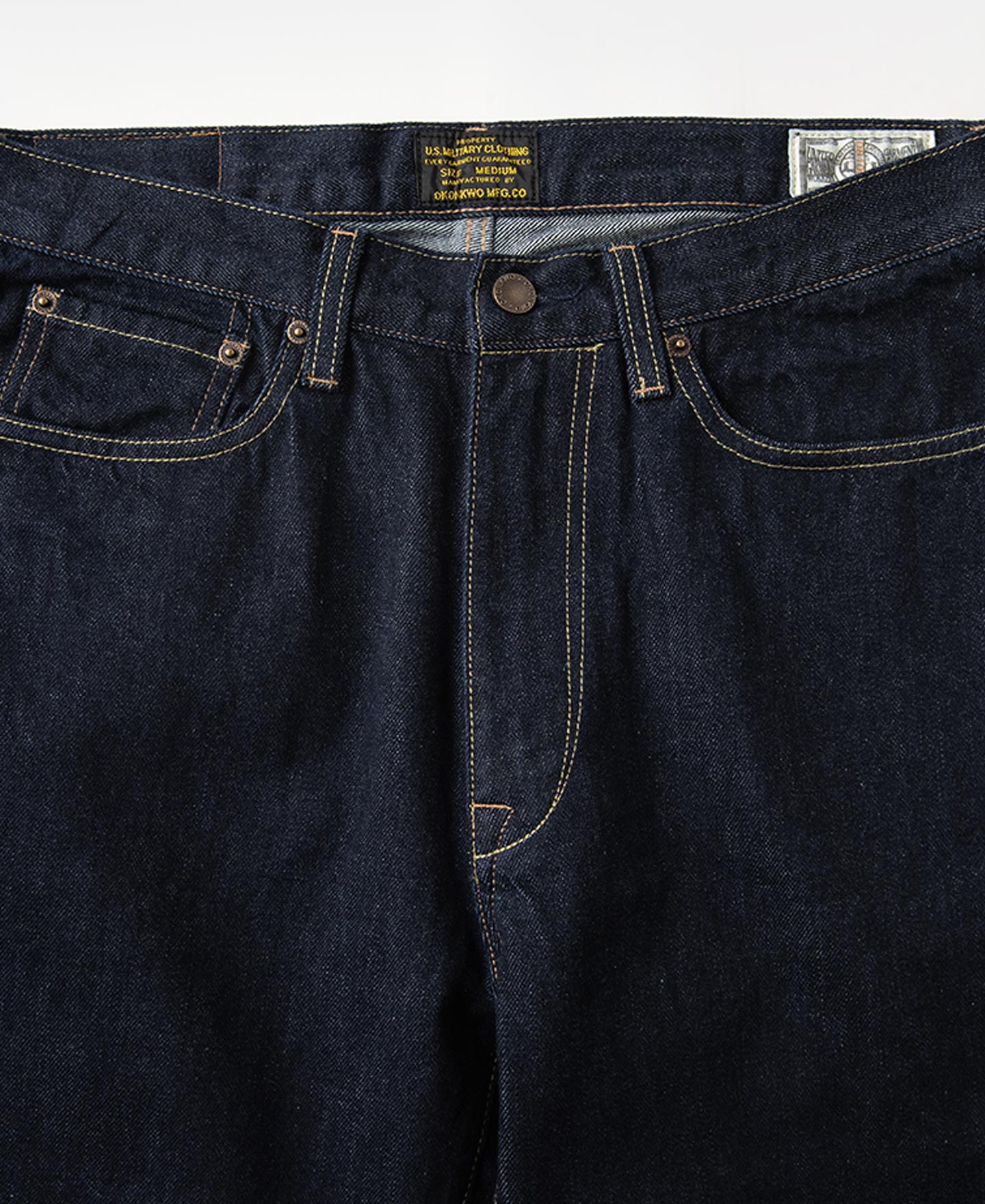 13.2 oz Embroidered Pocket Denim Jeans - Prewashed