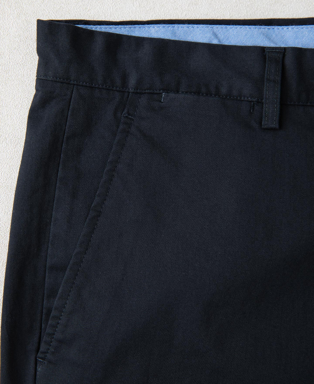 Cotton-Blend Slim Tapered Trousers - Navy
