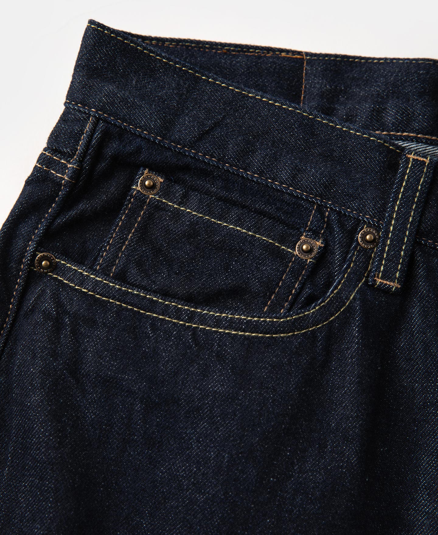 13.2 oz Embroidered Pocket Denim Jeans - Prewashed