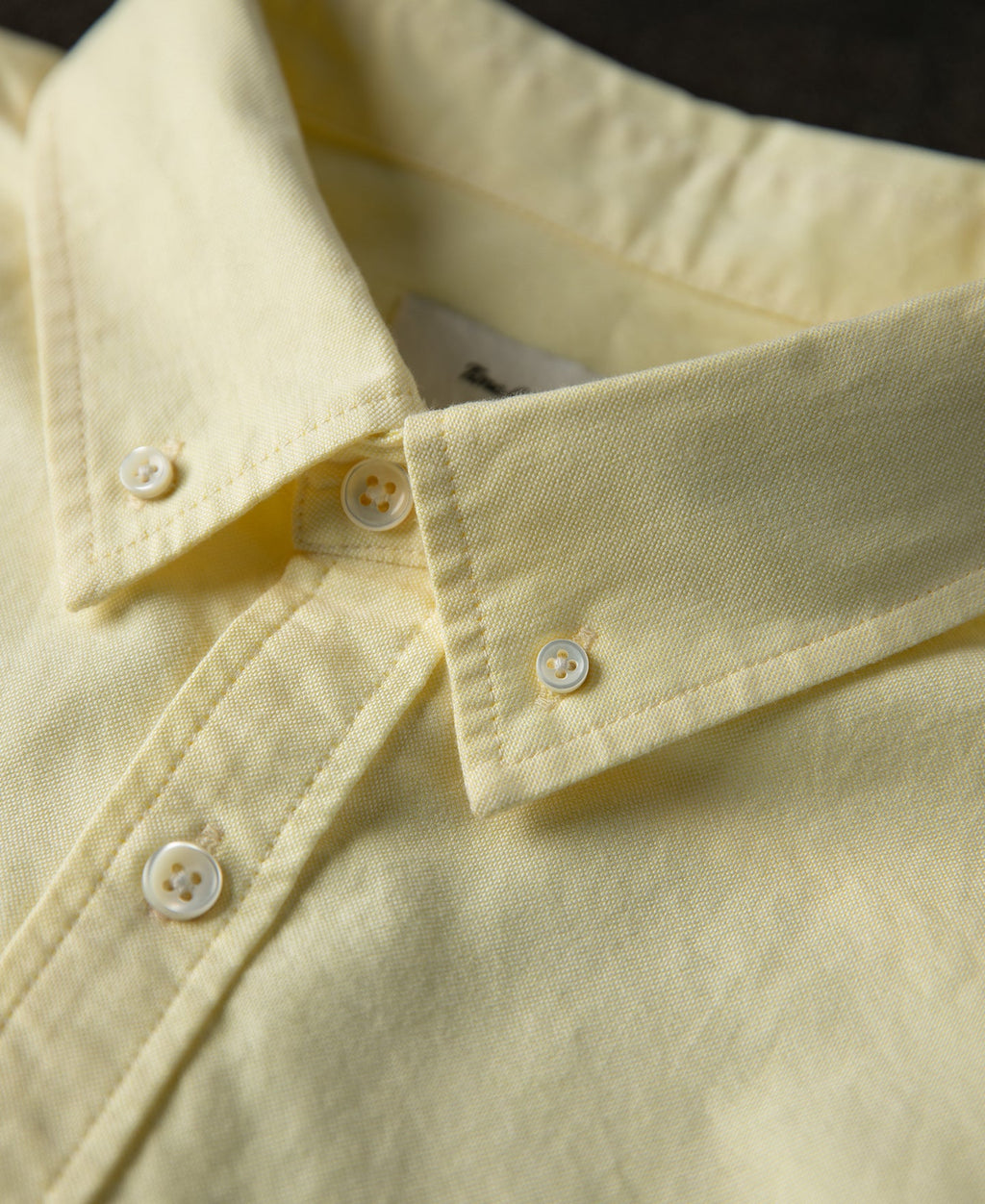 Classic Button-Down Oxford Shirt - Yellow