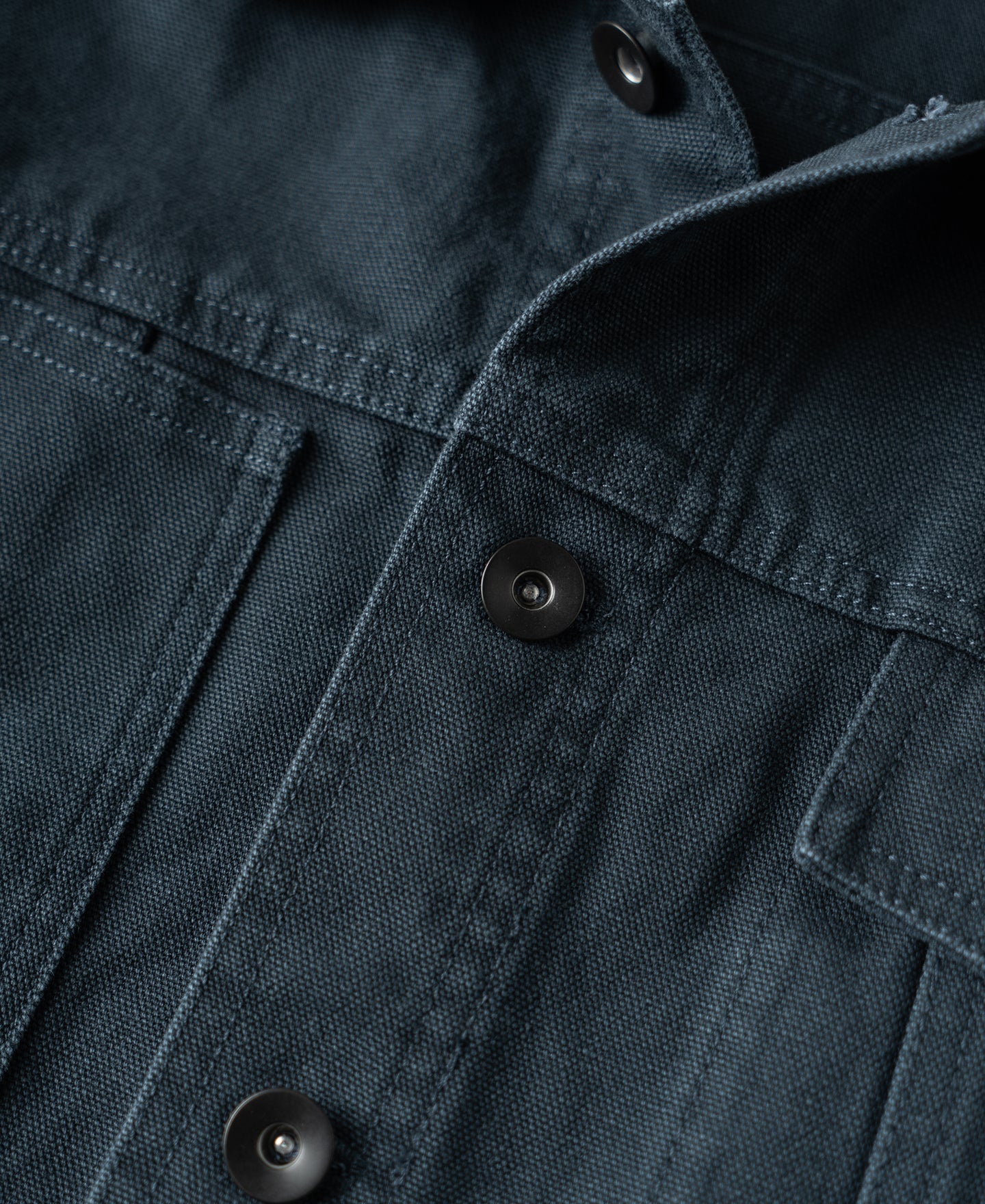 Classic Canvas Cruiser Cropped Jacket - Navy