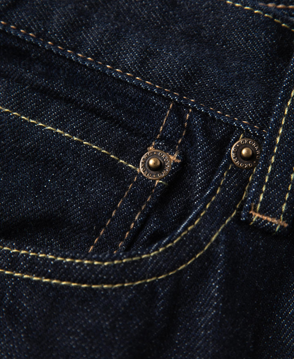 13.2 oz Embroidered Pocket Denim Jeans - Prewashed