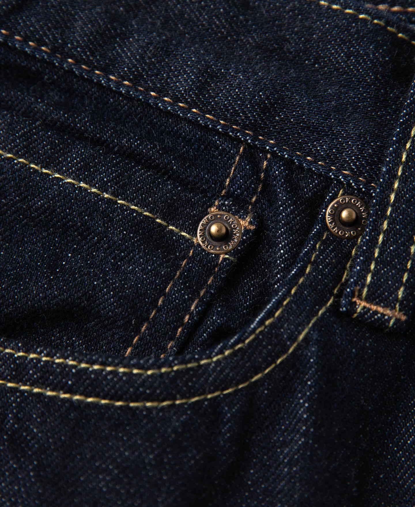 13.2 oz Embroidered Pocket Denim Jeans - Prewashed